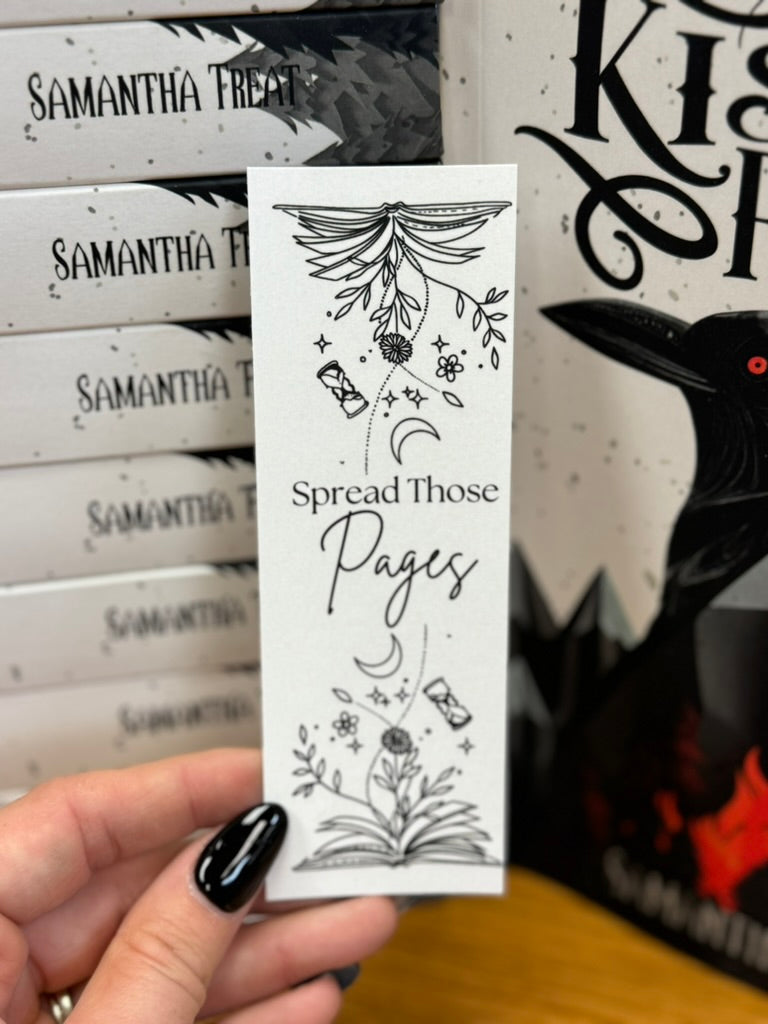 Spread Those Pages Mini Bookmark