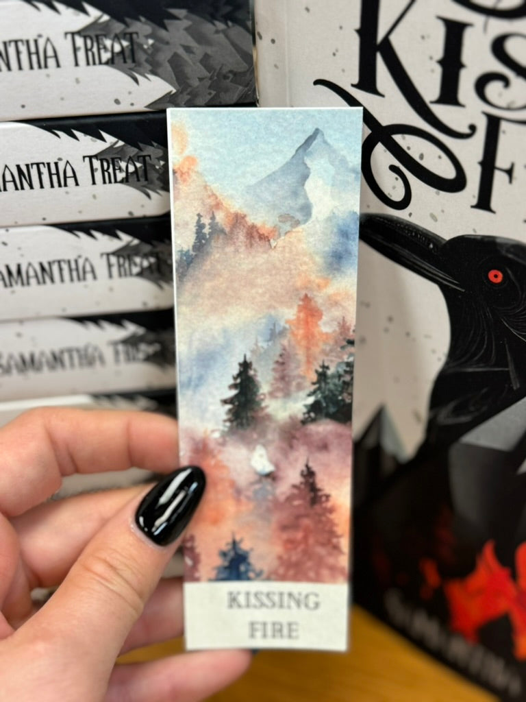 Watercolor Mountains Mini Bookmark